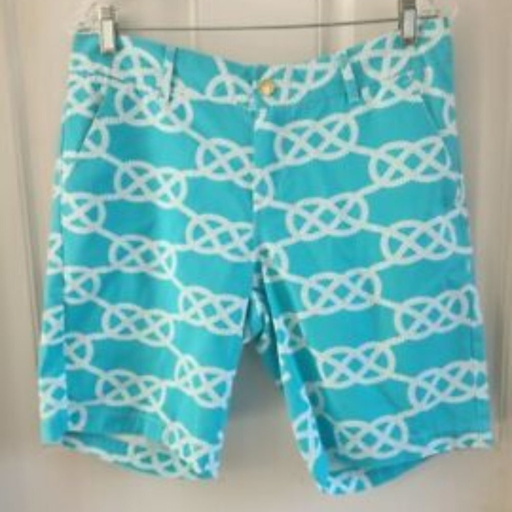 Macbeth Collection by Margaret Josephs Shorts Rope Print Women Size Large
